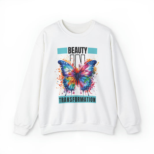 Beauty in Transformation" Watercolor Butterfly Sweatshirt: Embrace Change and Growth
