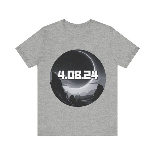 Black & White Solar Eclipse, Total Solar Eclipse T-Shirt, April 8th 2024, Twice In A Lifetime, Celestial Tee